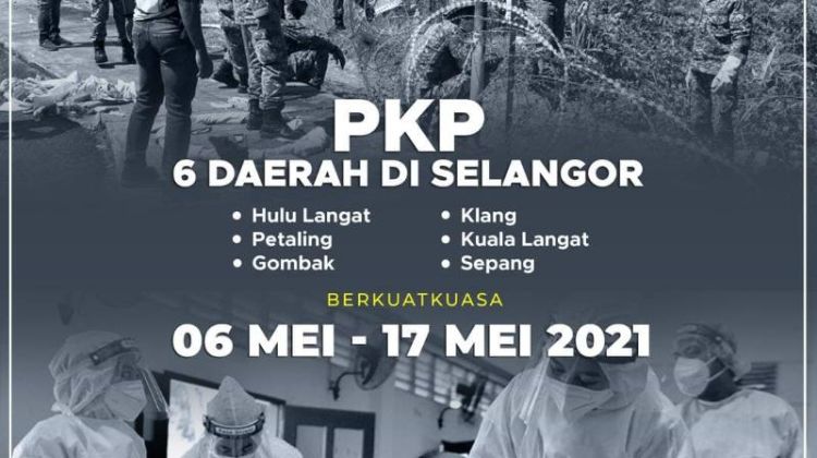PKP 3.0 dikuatkuasakan di 6 daerah Selangor, pelancongan bersyarat dibekukan