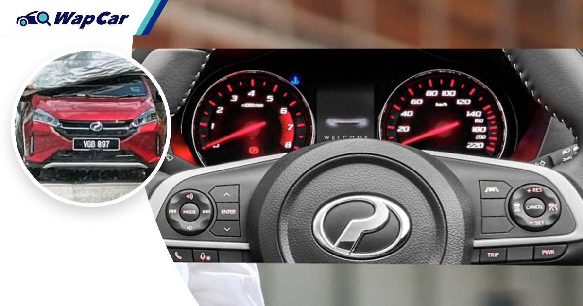 Here’s a first look at the new 2022 Perodua Myvi facelift’s instrument panel 01