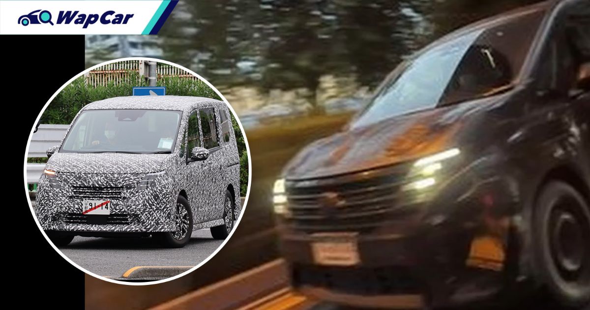 Spied: All-new 2023 Nissan Serena (C28) spotted in Thailand again with clearer front grille shot 01