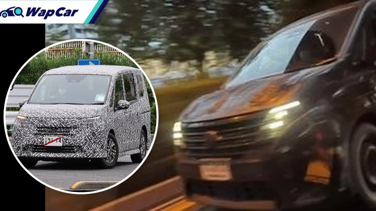 Spied: All-new 2023 Nissan Serena (C28) spotted in Thailand again with clearer front grille shot