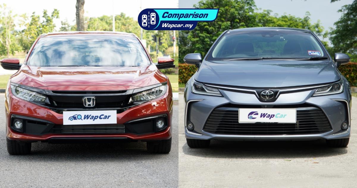 2020 Honda Civic vs 2020 Toyota Corolla Altis - Which is better? 01