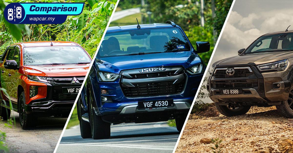 All-new Isuzu D-Max vs Triton vs Hilux - which is Malaysia's best-value pick-up truck? 01