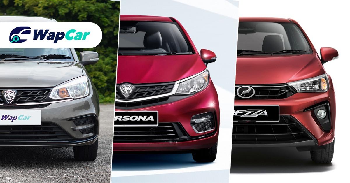 New 2020 Perodua Bezza vs Proton Saga vs Proton Persona – A bigger