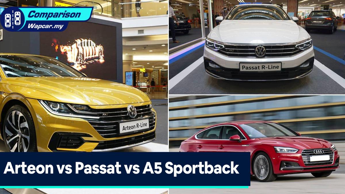 Comparison: VW Arteon vs Passat R-Line vs Audi A5 Sportback - head or heart decision? 01