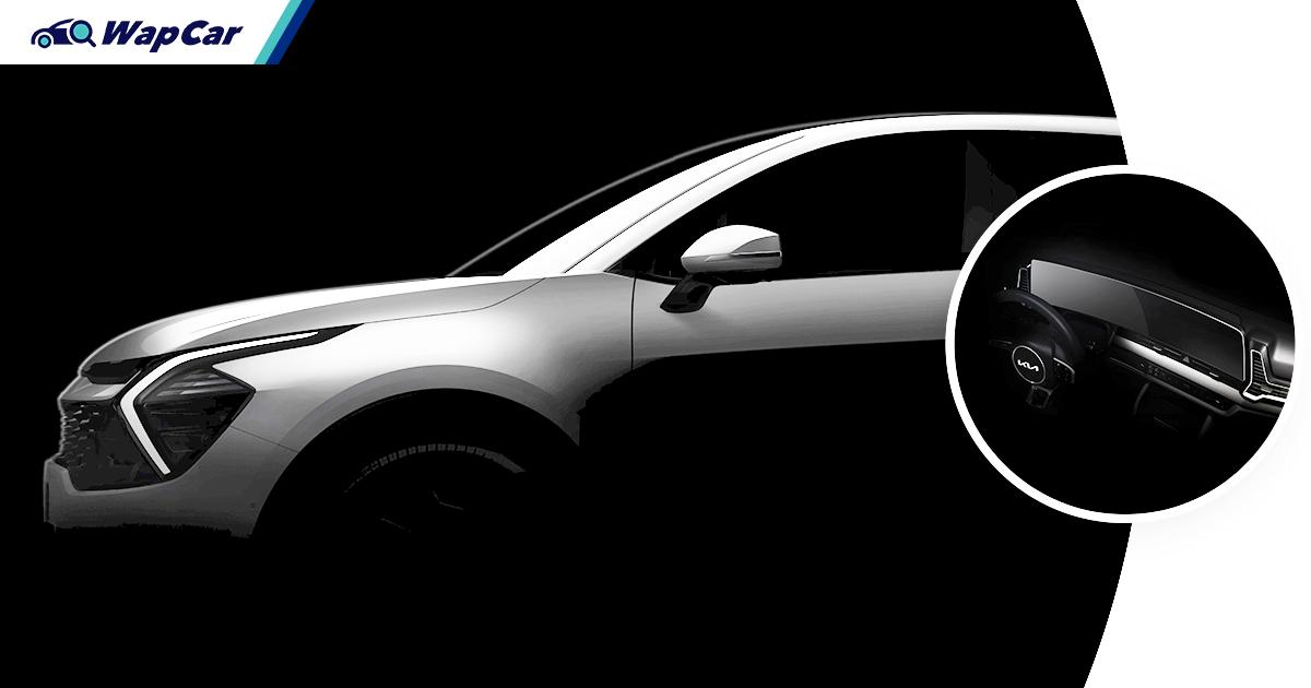 Next-gen 2022 Kia Sportage (NQ5) teased: Sci-fi looks, huge curved digital screen! 01
