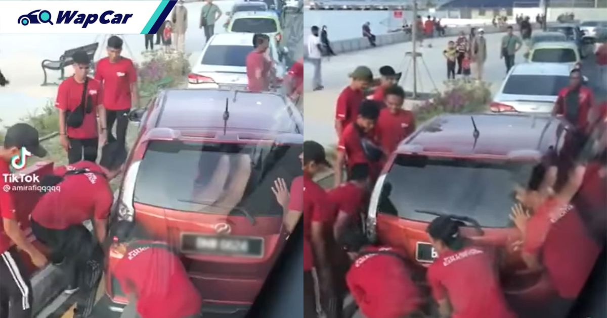Video: Perodua Myvi diangkut ramai gara-gara parkir tengah jalan, 'King' terbukti macam raja 01