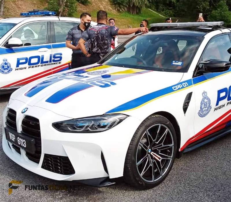 This BMW M3 is not a real police car, the Mitsubishi Lancer Evo X’s job is still safe 02